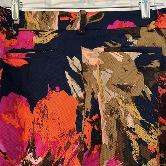 Women’s Trina Turk Floral Rayon Blend Ankle Pants Size 10 - Picture 8 of 10